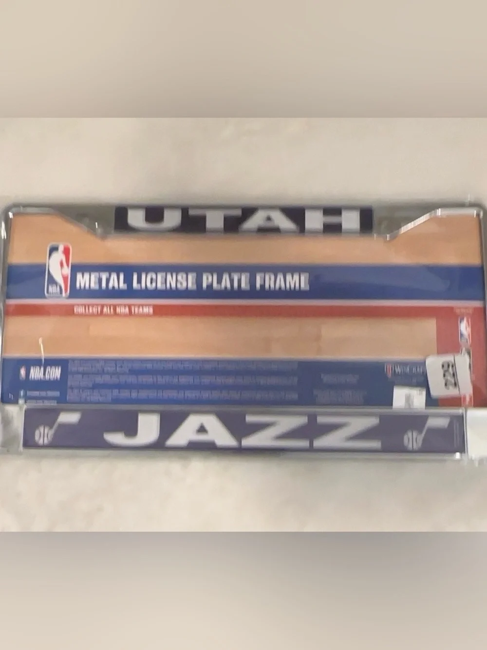 Utah Jazz Metal License Plate Frame - Purple
